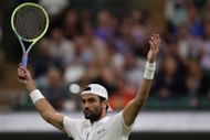 Matteo Berrettini at the 2023 Wimbledon Championships.